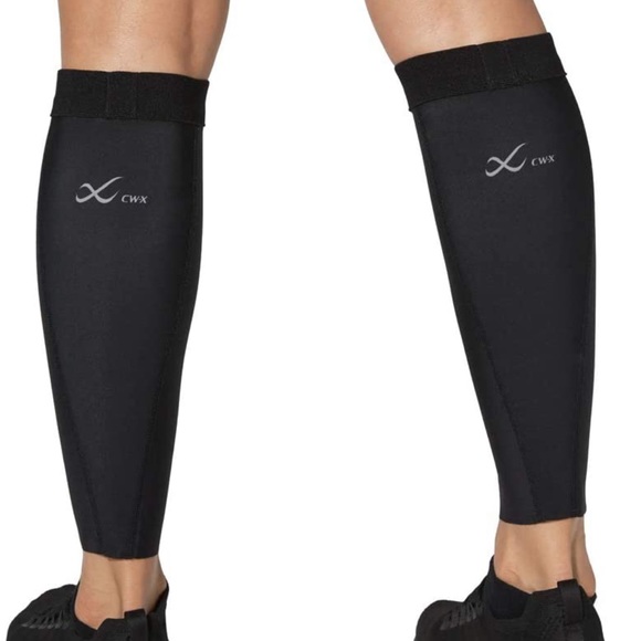 CW-X Compression Footless Calf Sleeves, Small, Pink, unisex - Picture 2 of 11